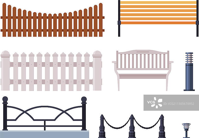 装饰围栏木制锻铁合集图片素材