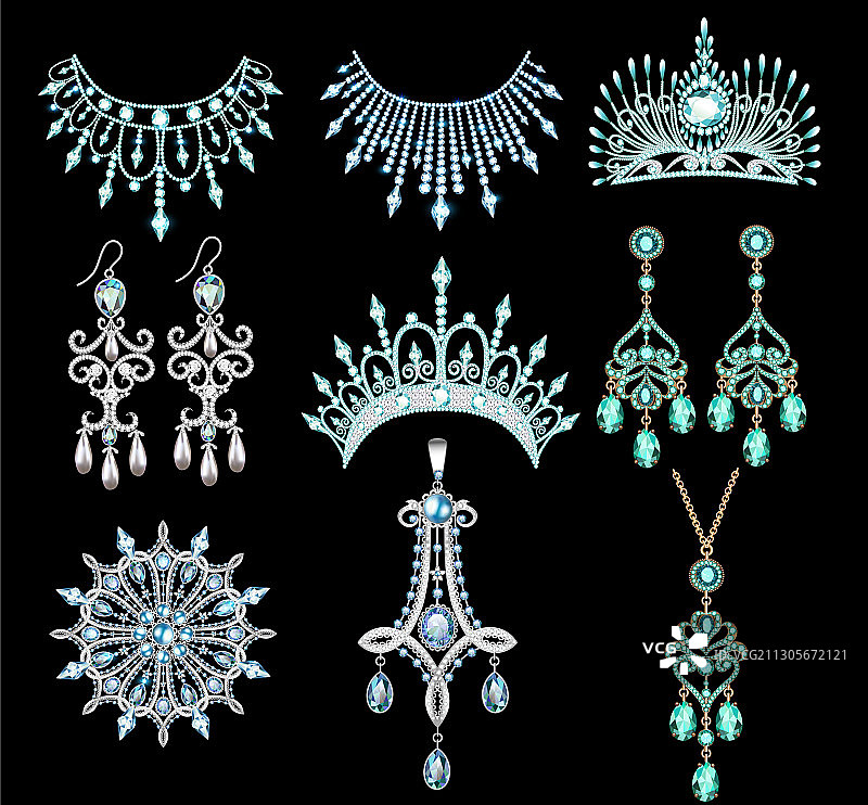 项链首饰套装图片素材