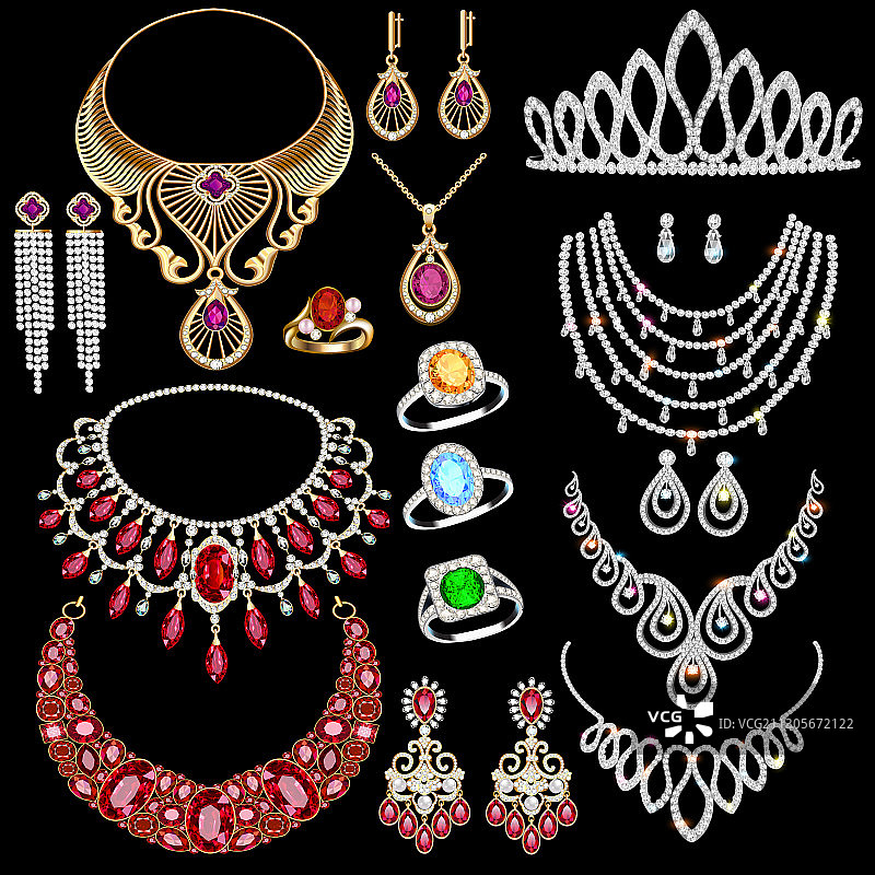 项链首饰套装图片素材