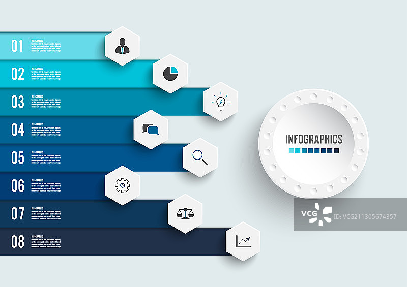 信息图设计和营销图标图片素材