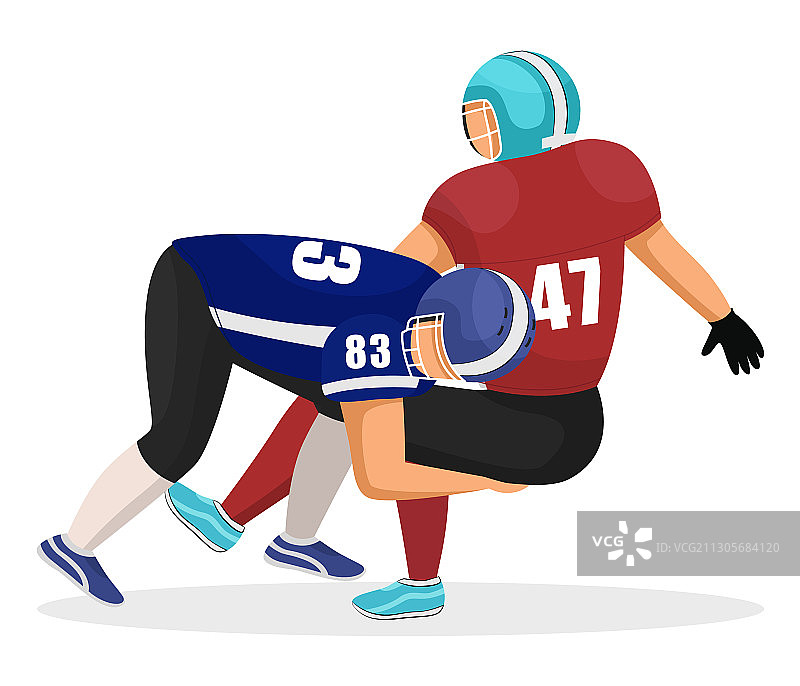 激烈的橄榄球比赛图片素材