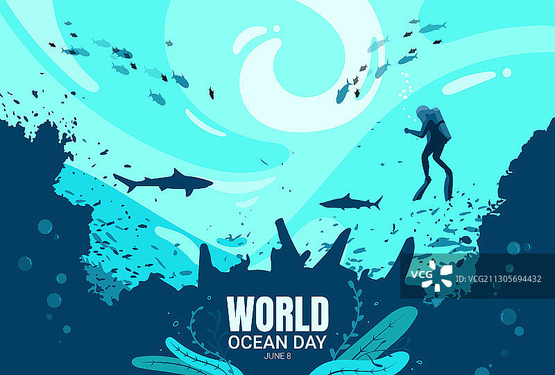 6月8日世界海洋日横版banner模板图片素材