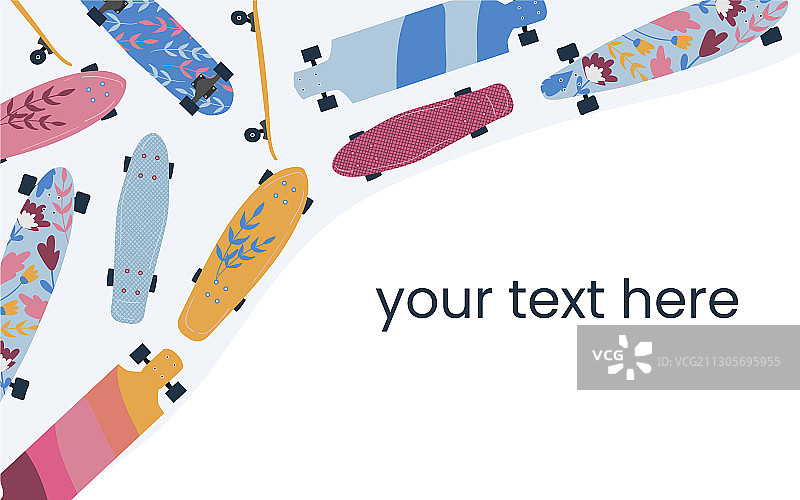 滑板横幅背景图片素材
