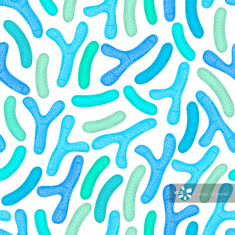 含益生菌乳酸的无缝图案图片素材