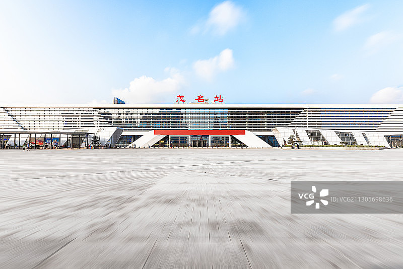 广东省茂名市茂名火车站高铁站新站图片素材