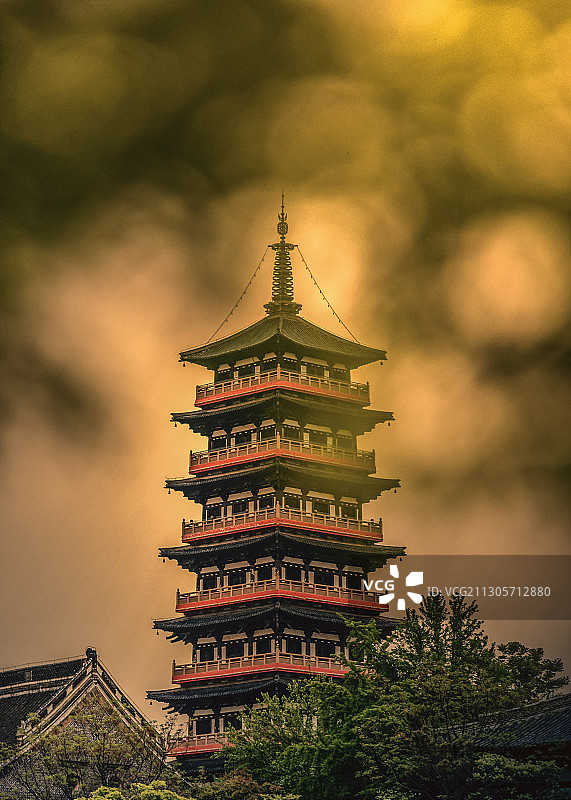 杨州大明寺栖灵塔图片素材