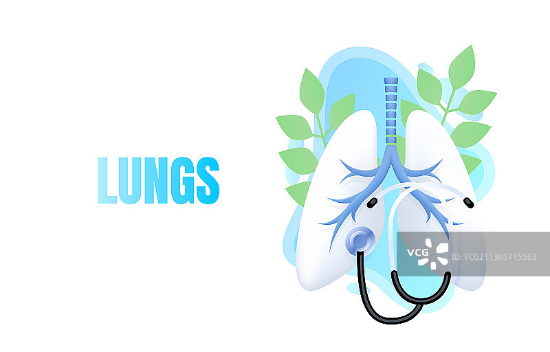 肺部替代疗法医疗banner图片素材