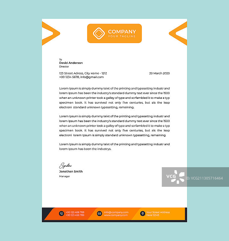 专业信头模板设计图片素材