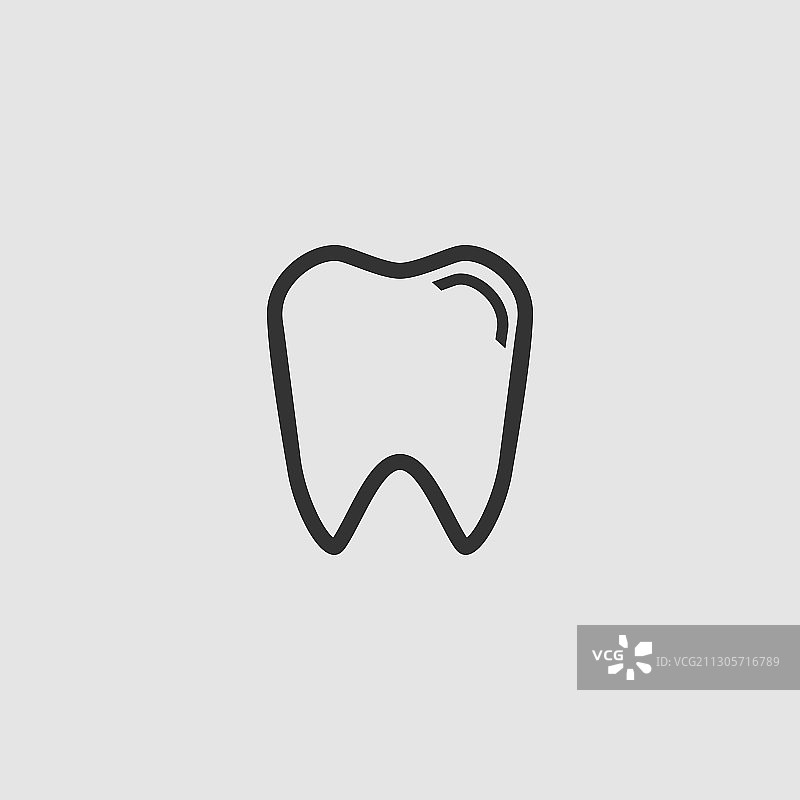 扁平风格牙齿图标图片素材