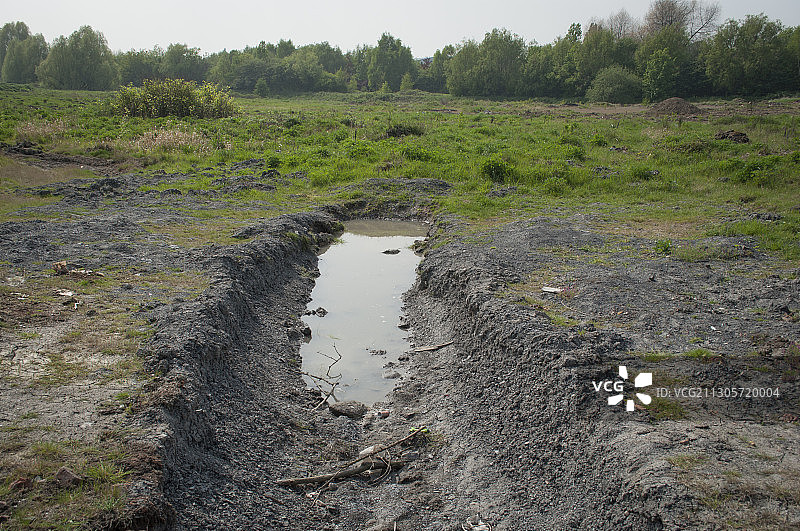 受污染的土地，沃尔索尔，西米德兰兹郡图片素材