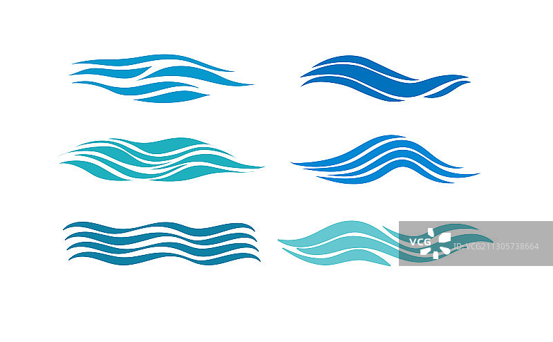 用于设计的波浪图像合集图片素材