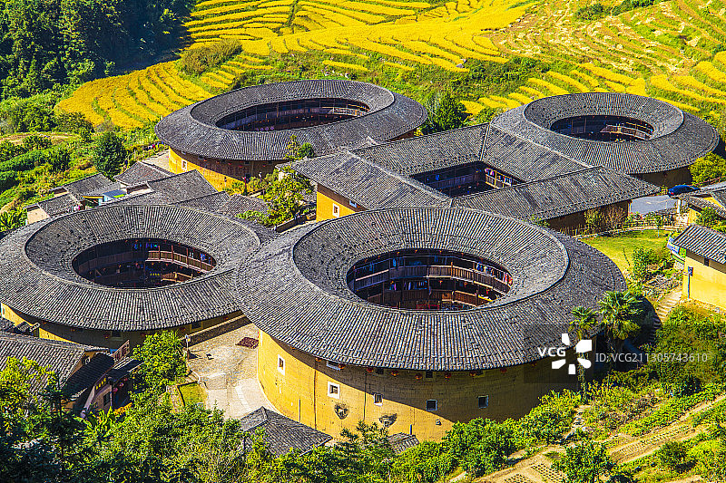 中国福建漳州南靖土楼图片素材