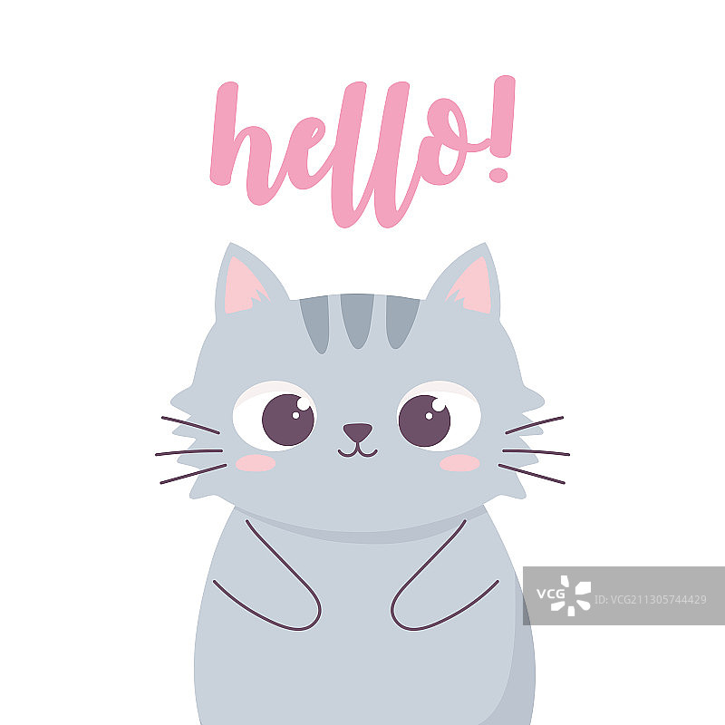可爱的卡通猫咪动物趣味角色图片素材