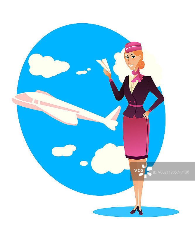 优雅迷人的空姐航空人员图片素材