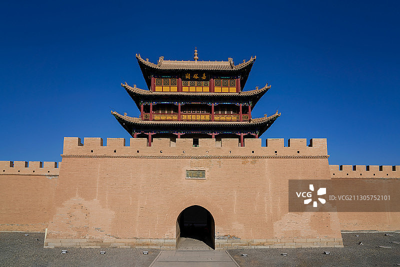 甘肃省嘉峪关市嘉峪关城楼图片素材