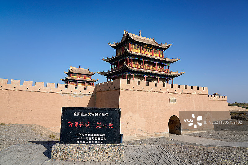 甘肃省嘉峪关市嘉峪关城楼图片素材