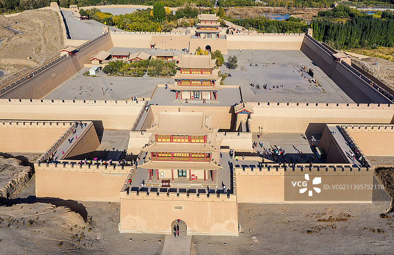 甘肃省嘉峪关市嘉峪关城楼图片素材