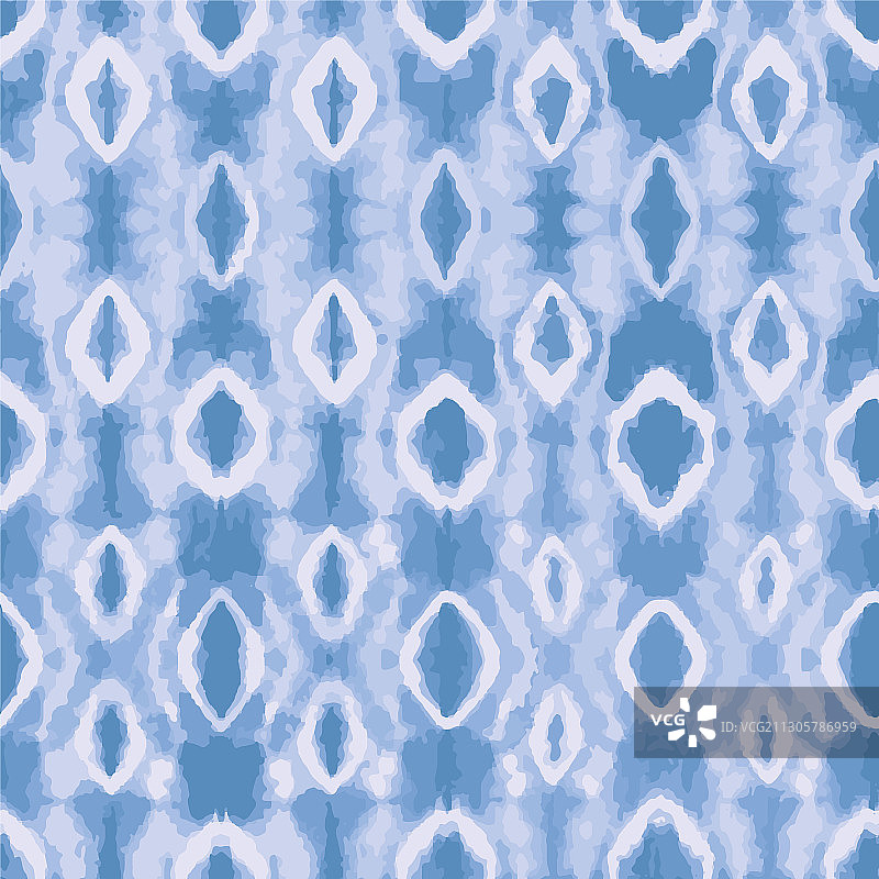 蓝色扎染背景无缝图案图片素材