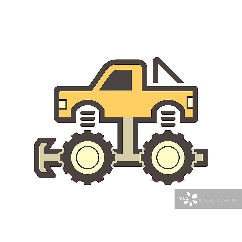 越野卡车图标图片素材