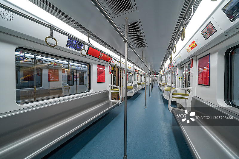 轨道交通车厢内部空间图片素材