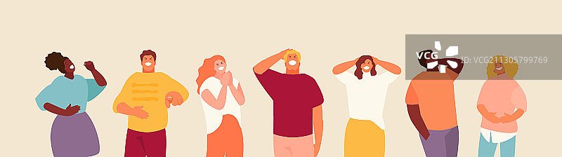 欢笑的人群图片素材