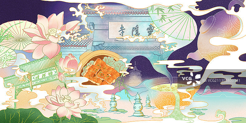 梦回钱塘图片素材