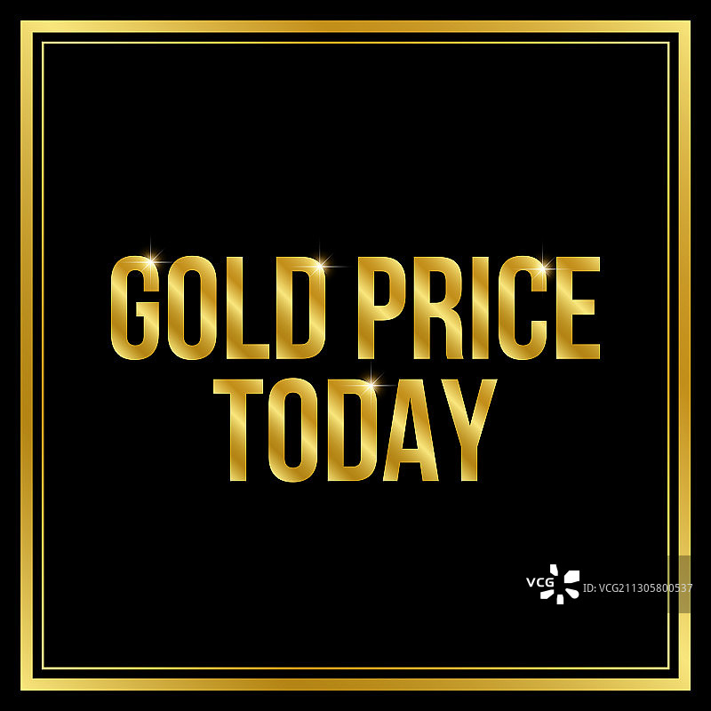 今日金价图片素材
