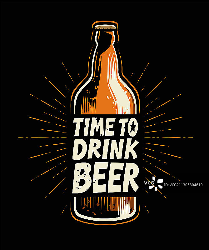 酒吧或餐厅复古啤酒海报图片素材