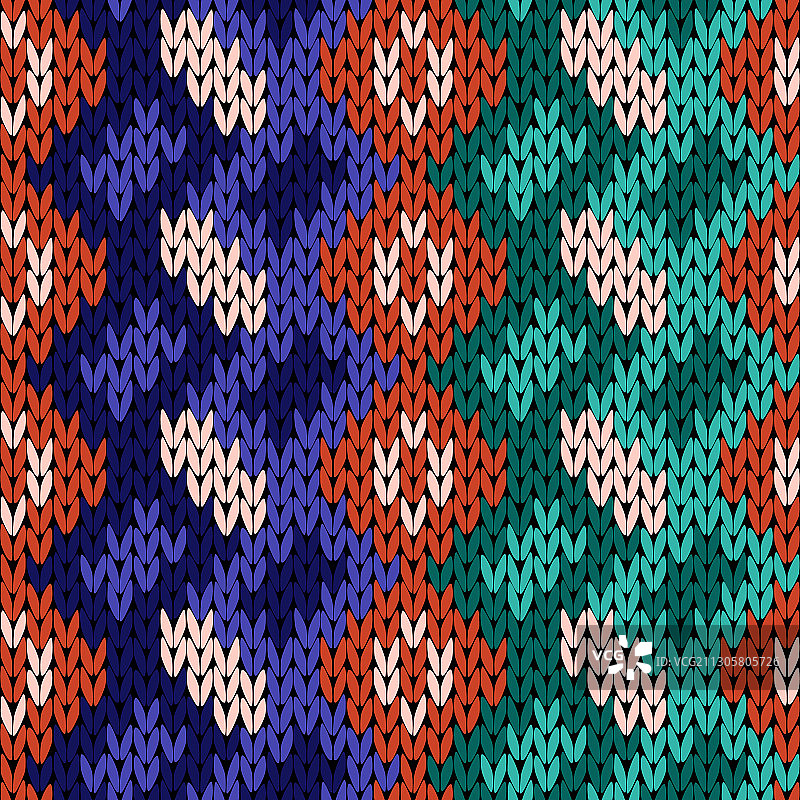 无缝针织彩色图案图片素材