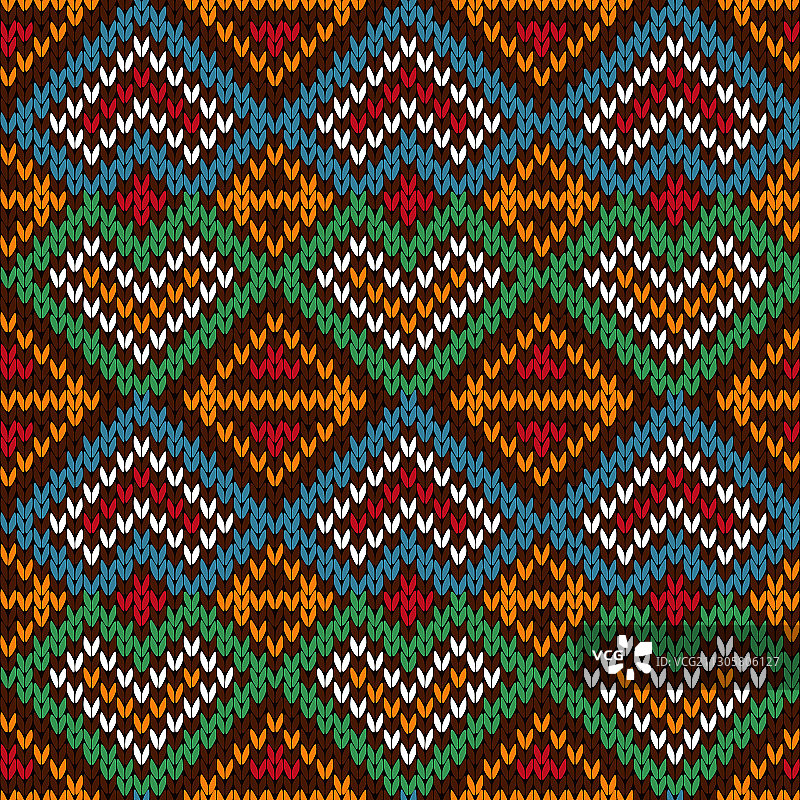 民族风针织花纹无缝图案图片素材