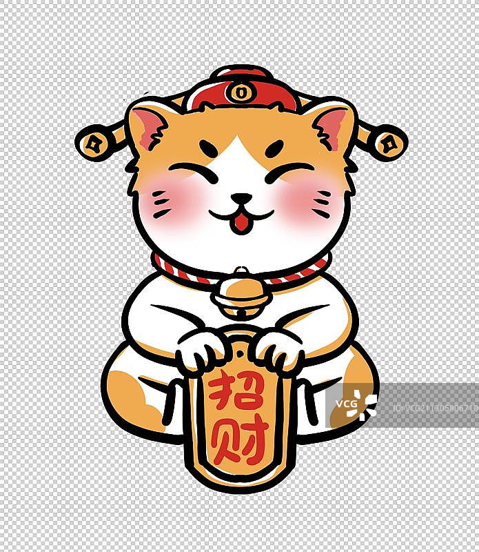 可爱的招财猫图片素材