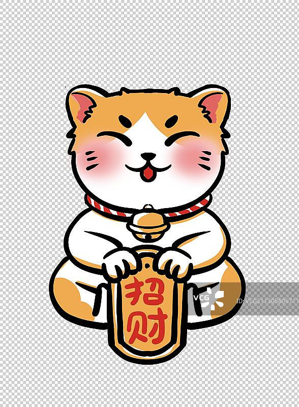 可爱的招财猫图片素材