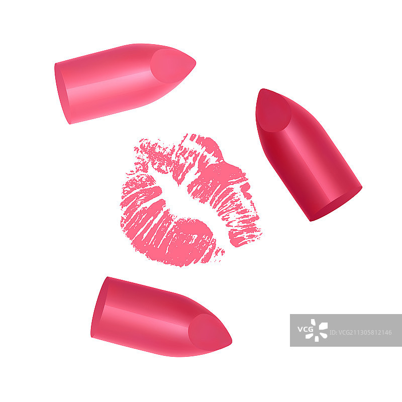 各种色号的女性奢华口红图片素材