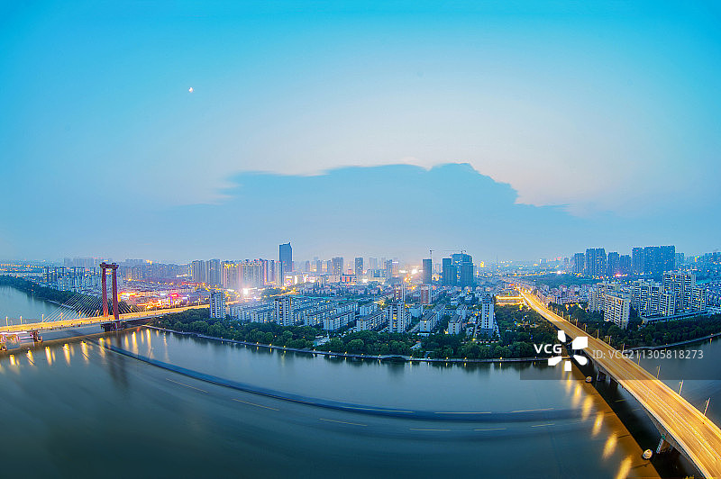 璀璨运河夜图片素材