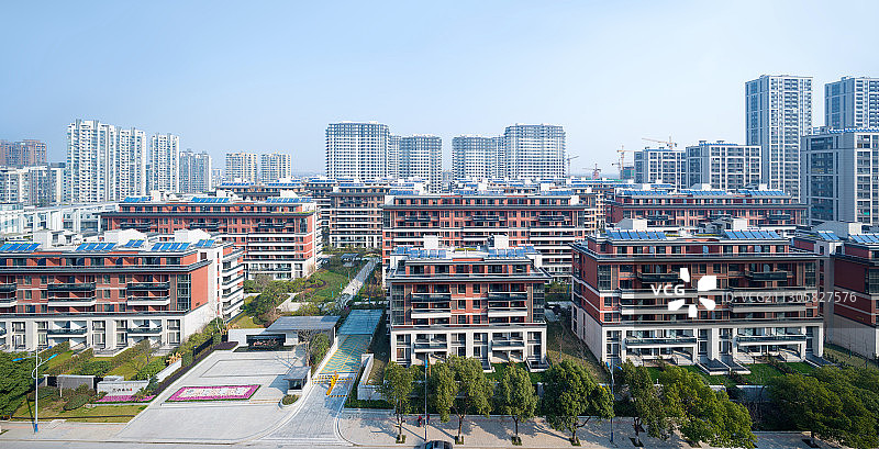 现代都市住宅区建筑图片素材