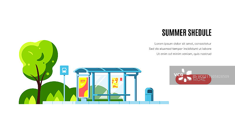 巴士站图片素材