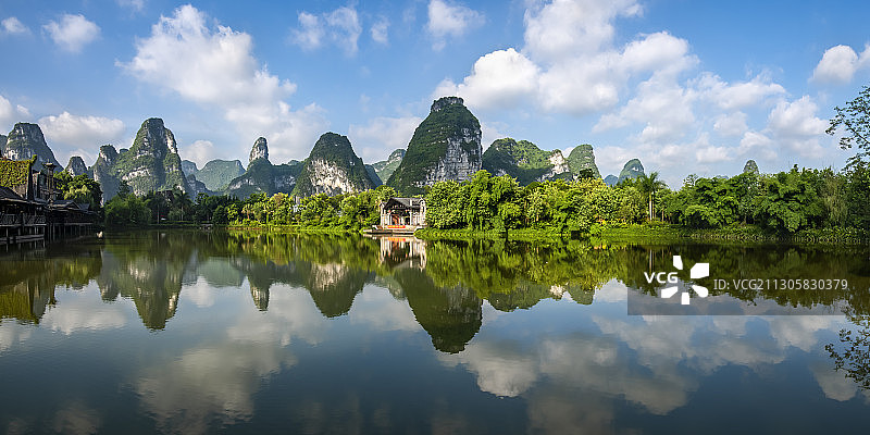 青山绿水图片素材