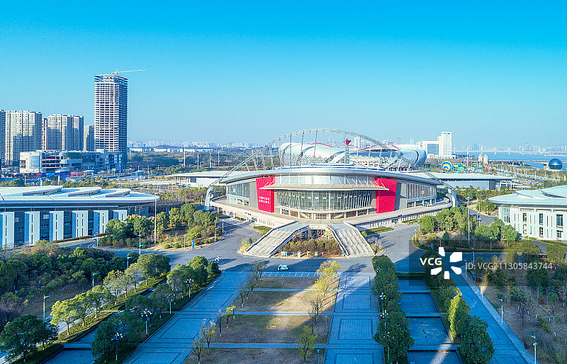 中国南昌市国际体育中心图片素材