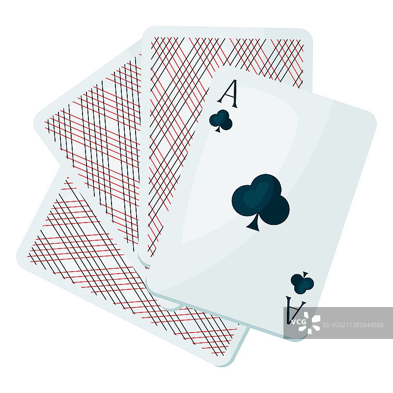 梅花A扑克牌图片素材