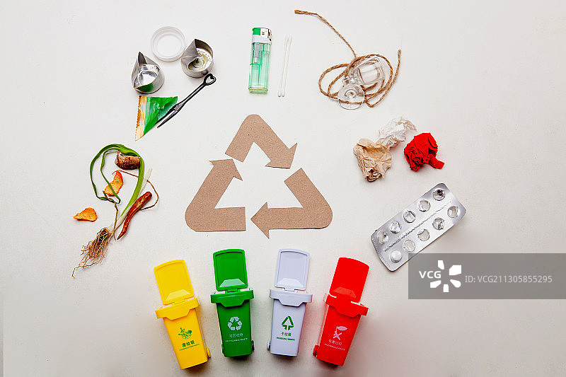 垃圾分类创意图图片素材