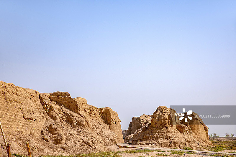 新疆吐鲁番市高昌故城遗址图片素材