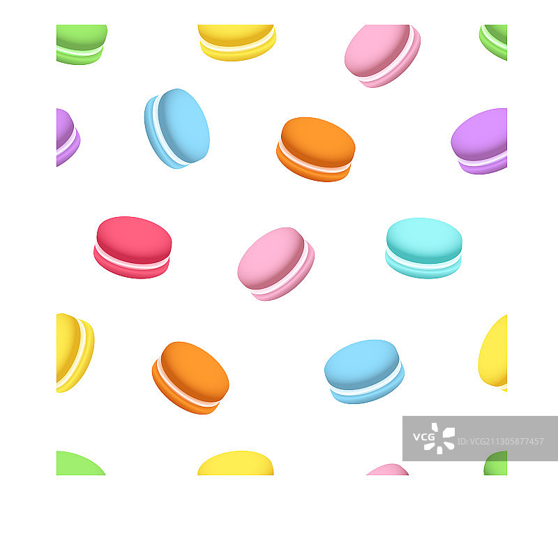 马卡龙无缝图案图片素材