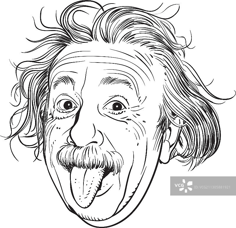 阿尔伯特·爱因斯坦肖像图片素材