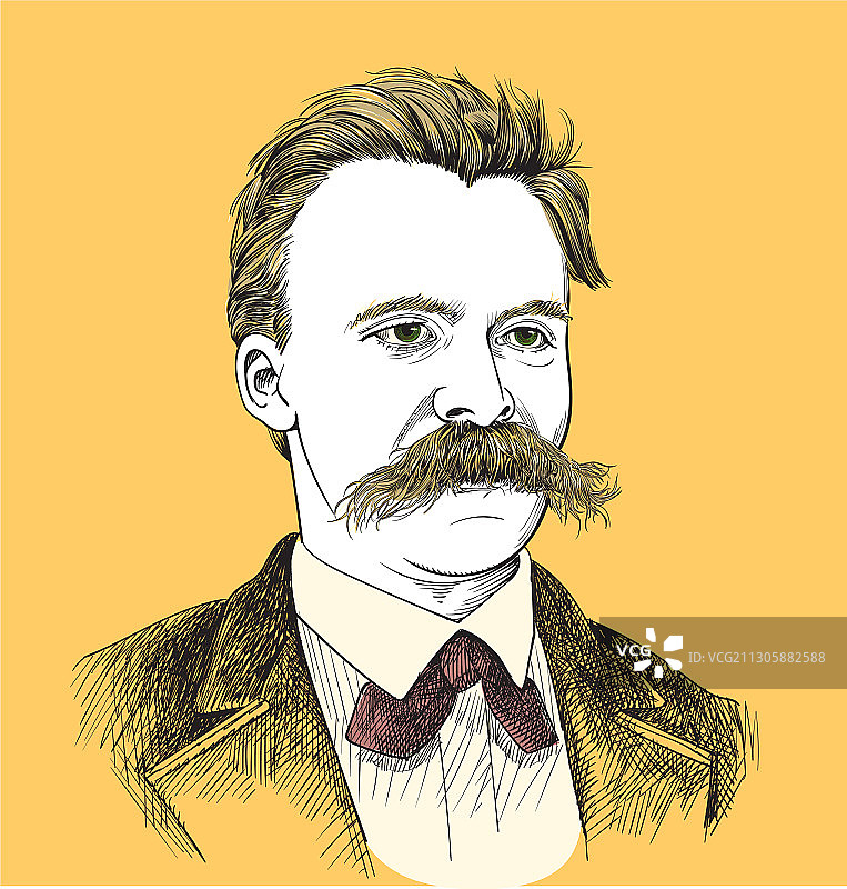 尼采卡通图片素材