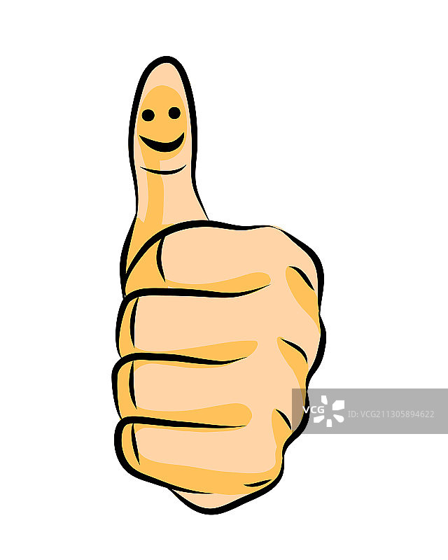 紧握的拳头，竖起大拇指图片素材