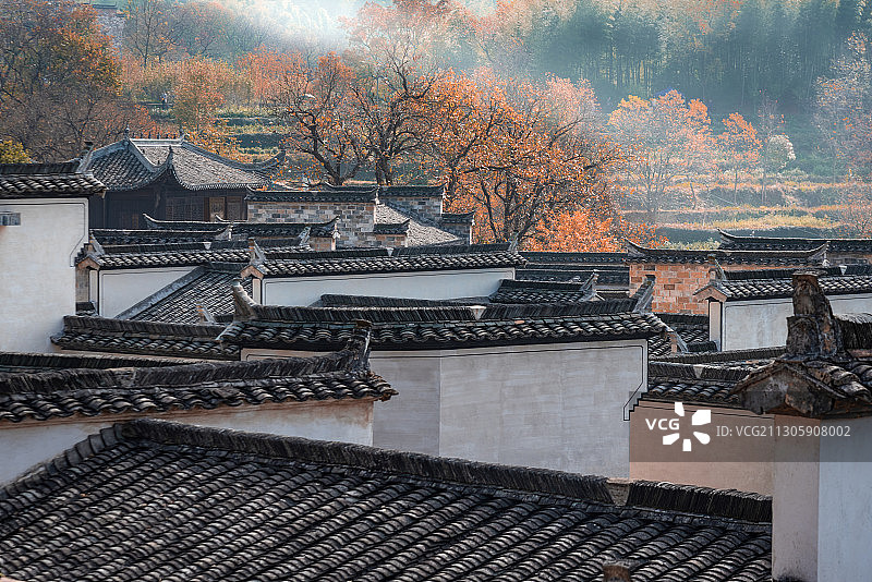 塔川秋色图片素材