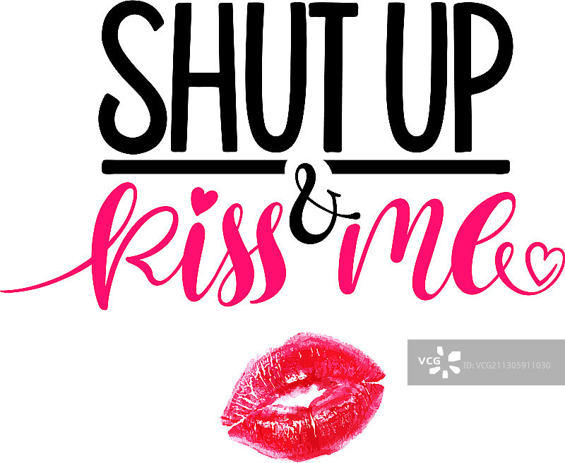 闭嘴吻我图片素材