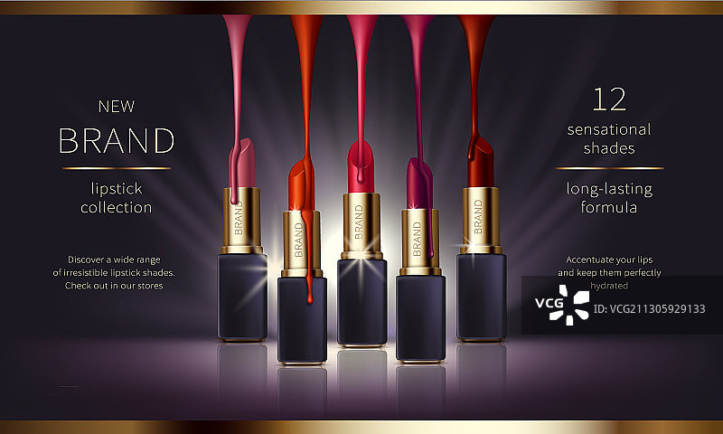 完美妆容唇膏图片素材