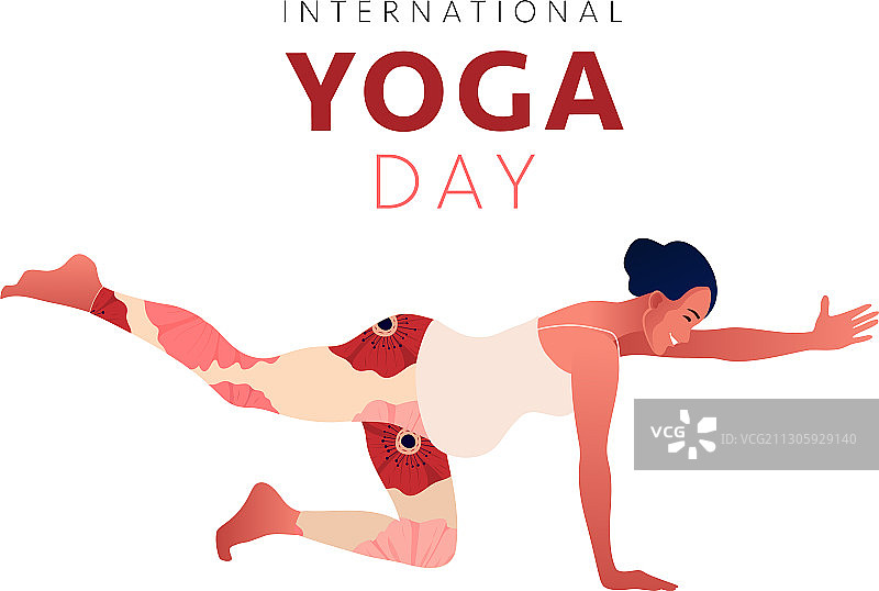 练习瑜伽的女人图片素材