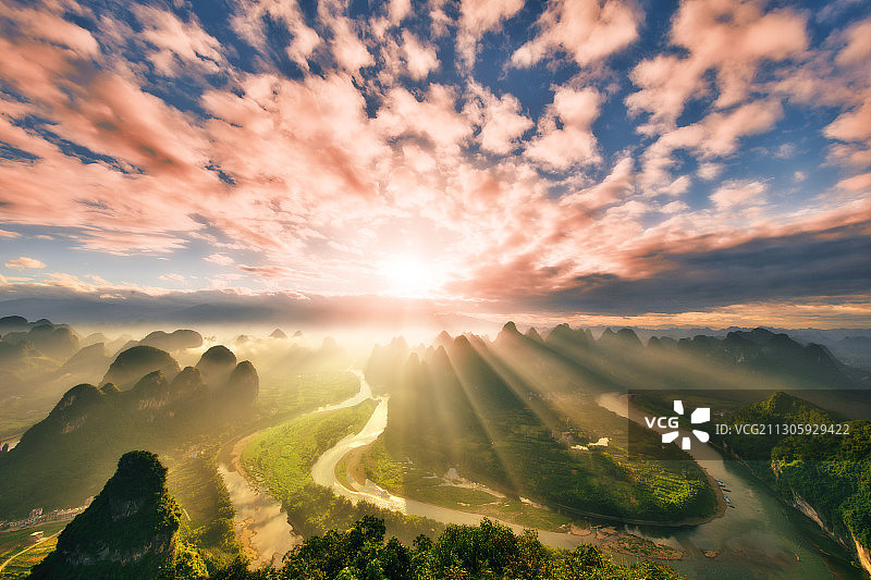 广西桂林山水图片素材